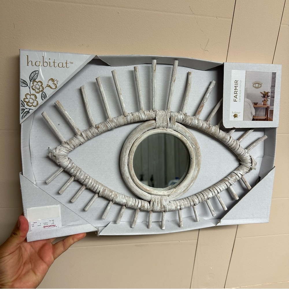 Habitat farmir cane eye mirror wall decor